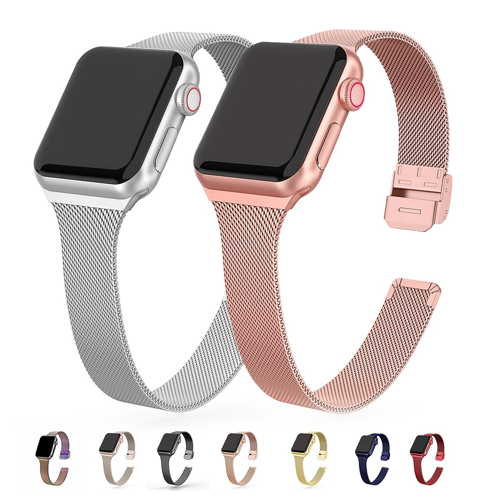 Mesh Coil Strip - Bracelet en maille d'acier inoxydable pour