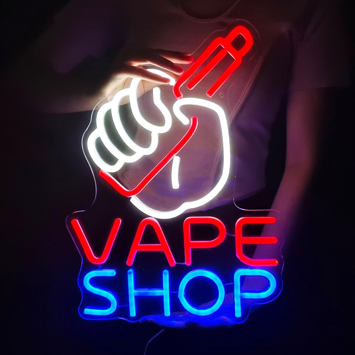 Vaping Store - VAPE Shop Enseigne au néon pour