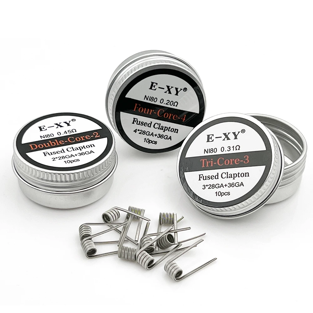 Vape Accessory - Bobine préconstruite Ni80, Clapton fusionné, Double