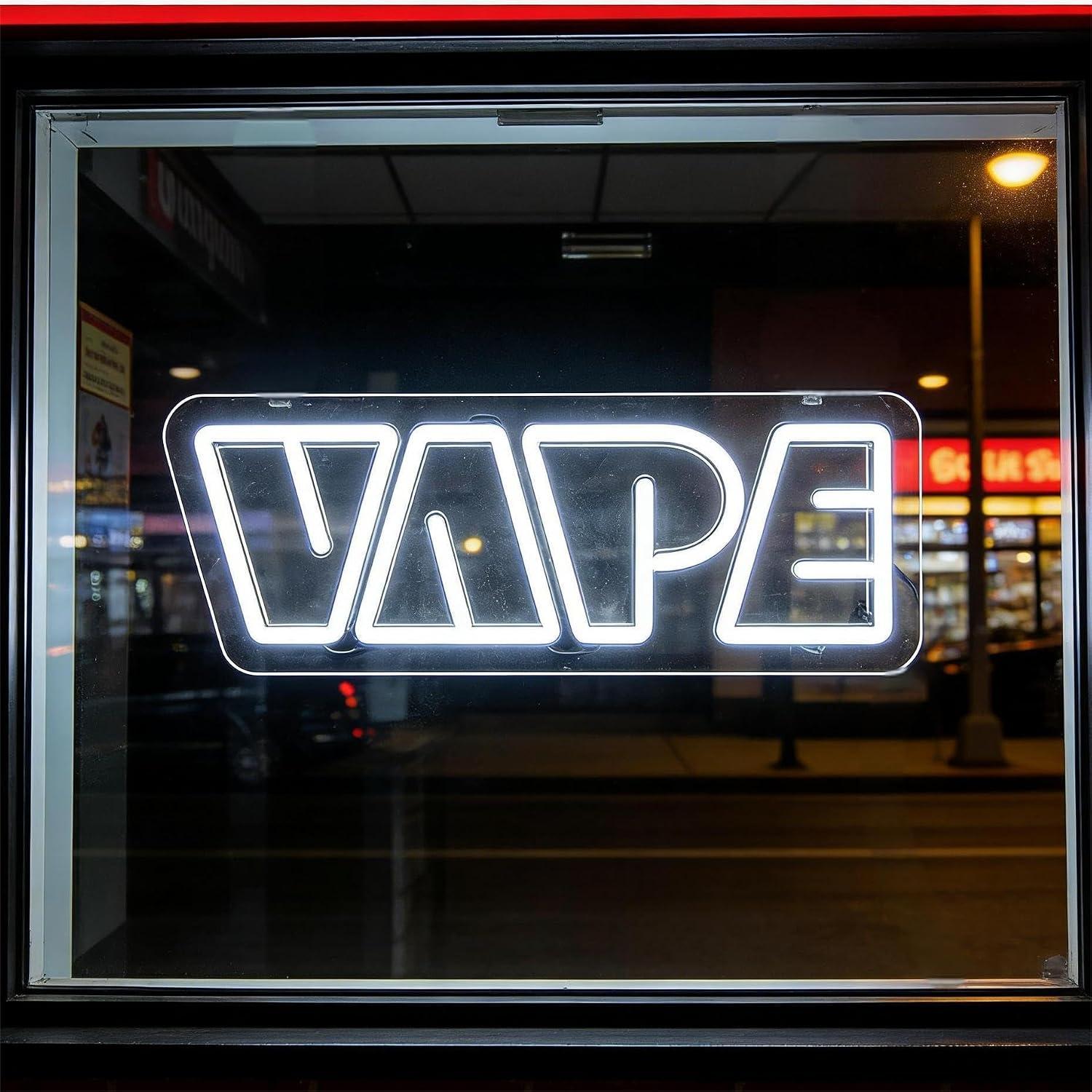 Vaping Store - Enseigne néon VAPE, lumière LED USB