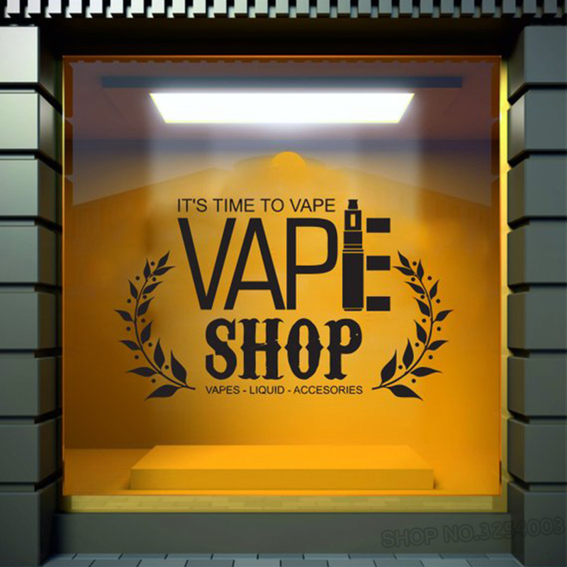 Vaping Store - Autocollant mural en vinyle amovible pour