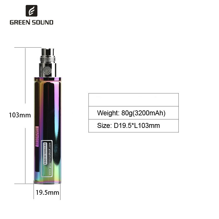 Batterie GS Ego 3 III 3200mAh  - Vaping Area avis et prix