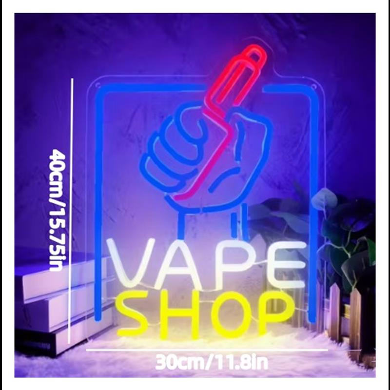 Enseigne néon Vape Shop, motif - Vaping Store avis et prix
